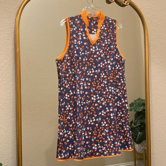 Callaway Dresses & Skirts - Callaway Floral V-neck Golf Dress A-Line Sleeveless UPF 50 Size XL